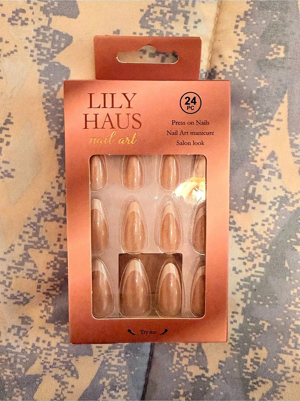 LILY HALUS nail art press-on nails Press-On Nail Art 24 Pc NWT